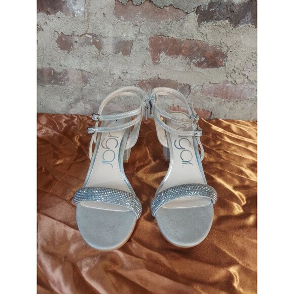 Sugar Silver Strappy Heels Womens Shoe Size 7 R - Picture 2 of 5
